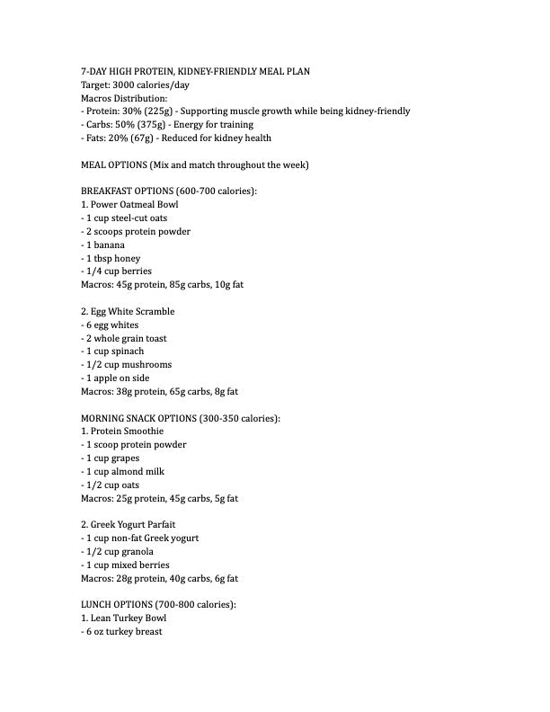 Meal Plans