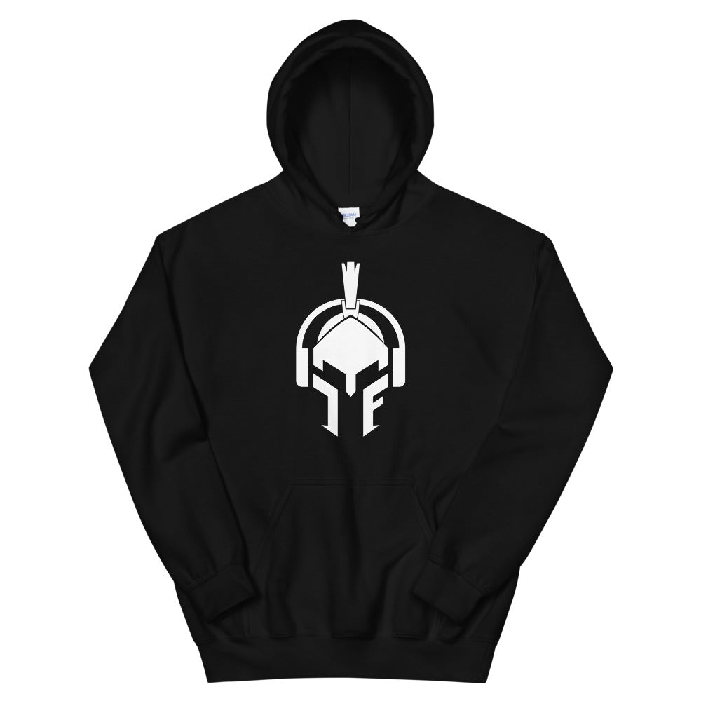 Black Hoodie, White Logo